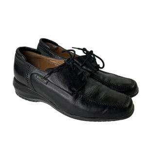 Mephisto black leather lace up shoe size 6